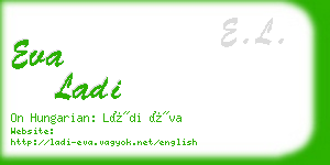 eva ladi business card